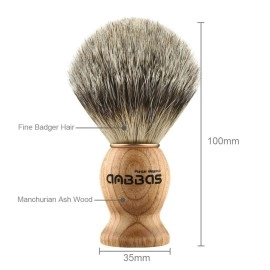 Anbbas Shaving Brush, Handmade Pure Badger Hair Brush with Natural Manchurian Ash Wood Handle for Men Traditional Wet Shaving