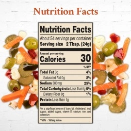 Roland Foods Chicago Style Mild Giardiniera, Italian Pepper Relish, Sourced in the USA, 56-Ounce Pouch