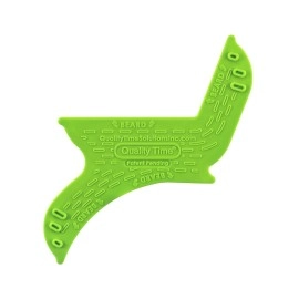 Quality Time Beard Shaping Tool Guide; Flexible Beard Tool Kit, Do-it-Yourself, Innovative Design Template, Haircut Trimming Stencil - Beard Lineup Shaving Guide, Made in USA