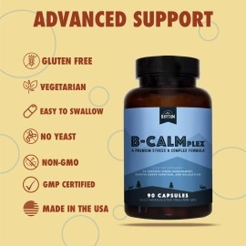 Natural Rhythm B-CALMplex - Stress B-Complex - Vitamin B Complex for Stress & Anxiety Support - 90 Capsules