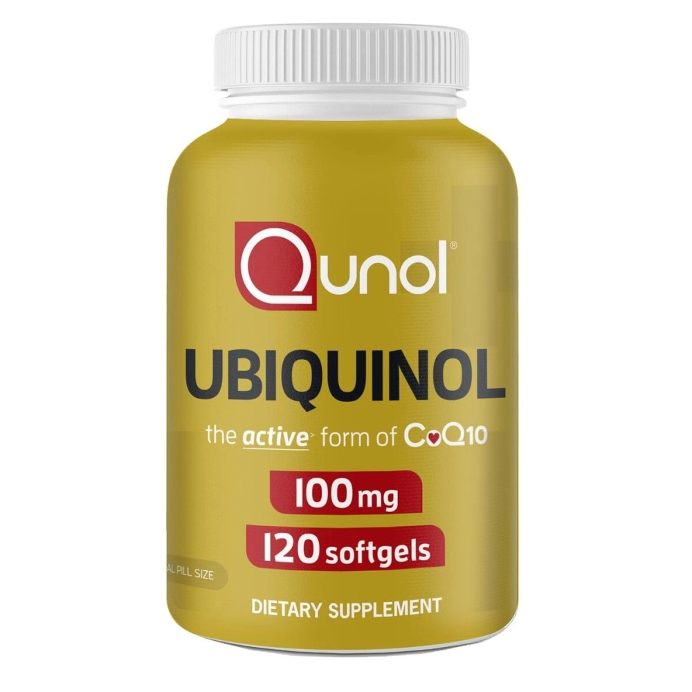 Qunol Ubiquinol CoQ10 100mg Softgels, Ubiquinol - Active form Of Coenzyme Q10, Antioxidant For Heart Health, Healthy Blood Pressure Levels, Beneficial To Statin Users, 4 Month Supply - 120 Count