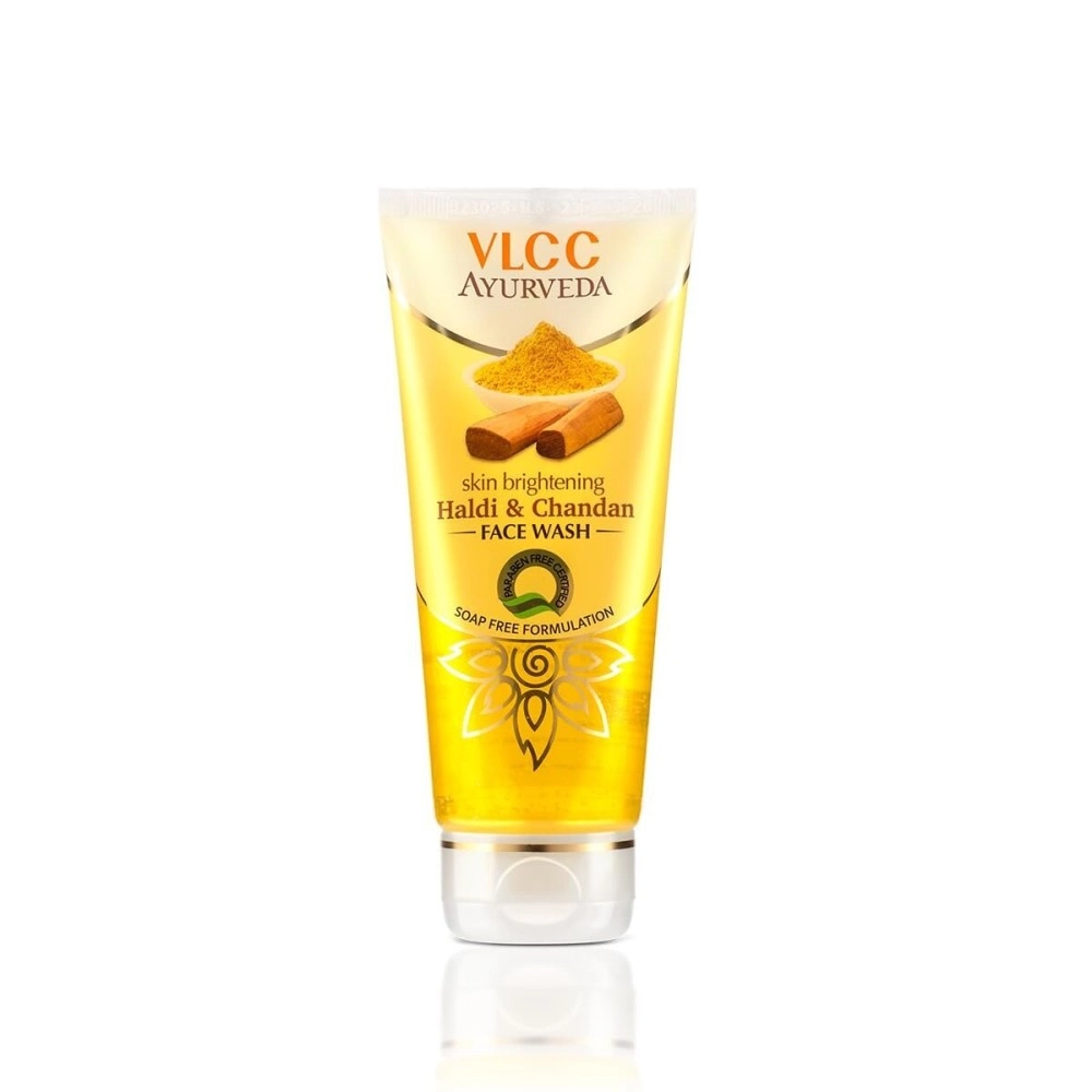 VLCC Ayurveda Skin Brightening Haldi And CHandan Facewash, 100ml, multi