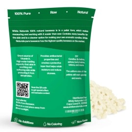 White Naturals White Beeswax Pellets 1 lb (16 oz), Pure, Natural, Cosmetic Grade, Bees Wax Pastilles, Triple Filtered, Great For DIY Lip Balms, Lotions, Candles