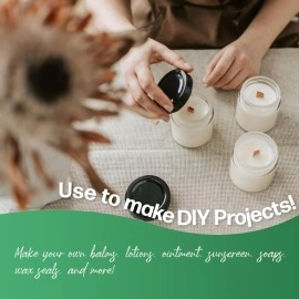 White Naturals White Beeswax Pellets 1 lb (16 oz), Pure, Natural, Cosmetic Grade, Bees Wax Pastilles, Triple Filtered, Great For DIY Lip Balms, Lotions, Candles