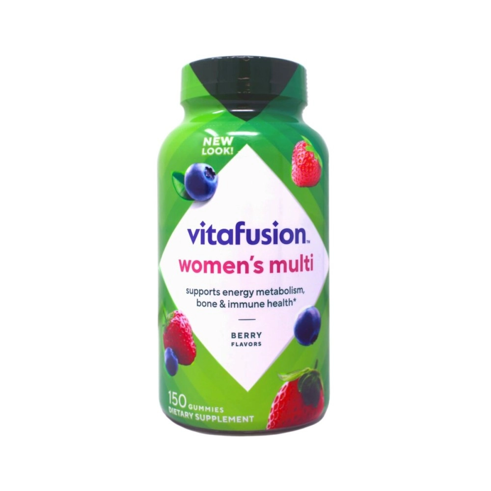 vitafusion Womens Daily Gummy Multivitamin: vitamin C & E, Delicious Berry Flavors, 150ct (75 day supply), from Americas number one Gummy Vitamin Brand