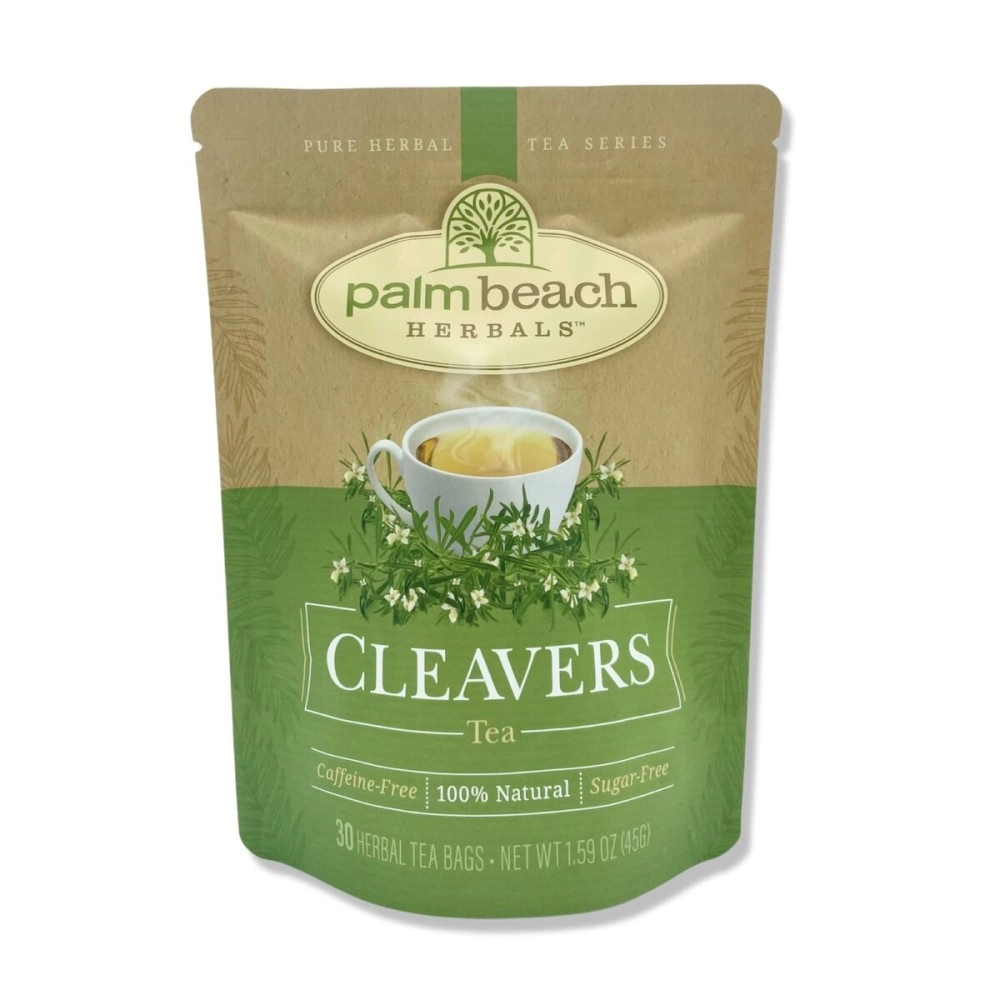 Palm Beach Medicinal Herbs Cleavers Tea - Pure Herbal Tea Series by Herbals (30ct) [Packaging May Vary]