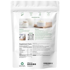 Organic Inulin FOS Powder (From Jerusalem Artichoke), 1KG (35 Ounce), Prebiotic Intestinal Support, Colon and Gut Health, Natural Water Soluble Fibers for Smoothie and Drinks, No GMOs & Vegan Friendly