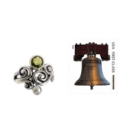 NOVICA Artisan Handmade Peridot Cultured Freshwater Pearl Cocktail Ring .925 Sterling Silver Green White Indonesia Flash Birthstone \'Cloud Song\', Sterling Silver, No Gemstone