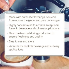 Monin - Caramel Apple Butter Syrup, Buttery Caramel and Cooked Apple Flavor, Natural Flavors, Great for Hot Lattes, Ciders, and Seasonal Cocktails, Vegan, Non-GMO, Gluten-Free (750 ml)