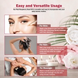 Plant Guru Raspberry Seed Oil 2 oz. Virgin, Unrefined Cold Pressed 100% Pure Natural - Skin, Body And Face. Great for Psoriasis & More!