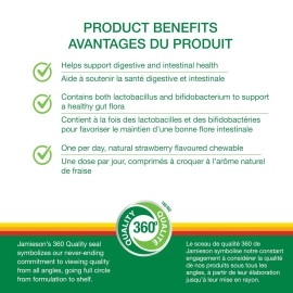 Jamieson Probiotic Chewable Strawberry Flavour 60 Tablets