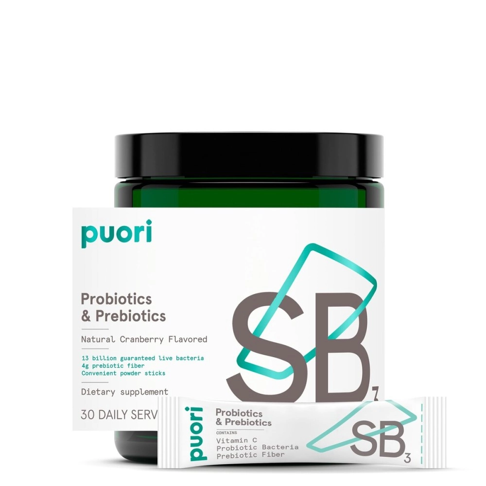 Puori - Sb3 Synbiotics Probiotic & Prebiotic Powder Cranberry 30 Stick Pack(S) 176911