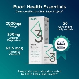 Puori - P3 Health Essentials Omega-3, D3, B6, Magnesium & Zinc Multi-Packs 30 176899