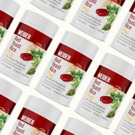 Weider Red Yeast Rice Plus 1200mg - With 850mg of Natural Phytosterols- Gluten FREE - One Month Supply