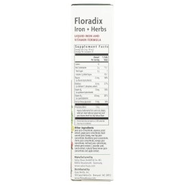 Floradix Floravital Liquid Iron and Vitamin Formula 8.5 fl.oz. - 250 ml. - Made in Germany (3 Pack)