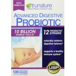 Trunature ADVANCED Digestive Probiotic with 12 Strains & 100 Capsules