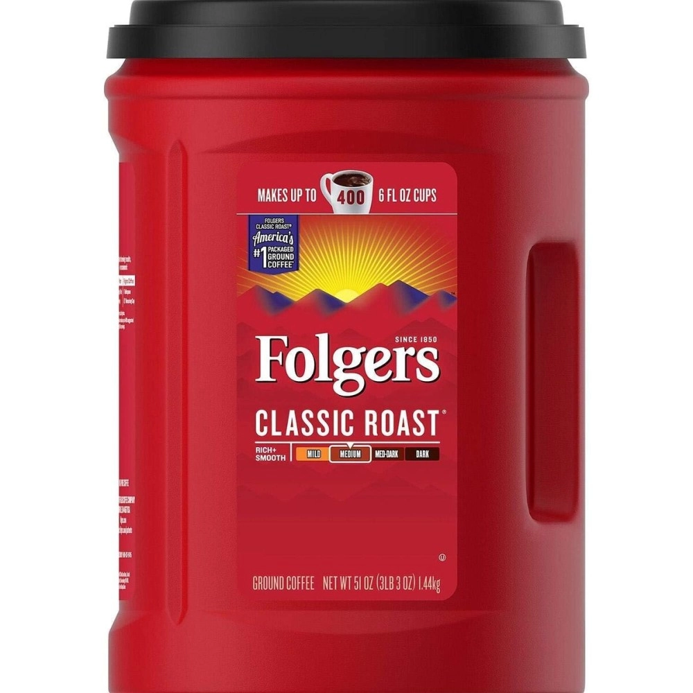 Folgers Coffee, Classic (Medium) Roast, 51oz