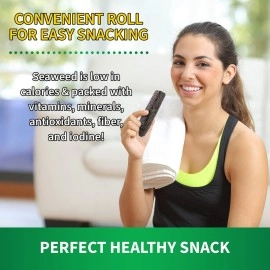 Tao Kae Noi Seaweed Snacks, Big Rolls Classic Flavor 6 Pack