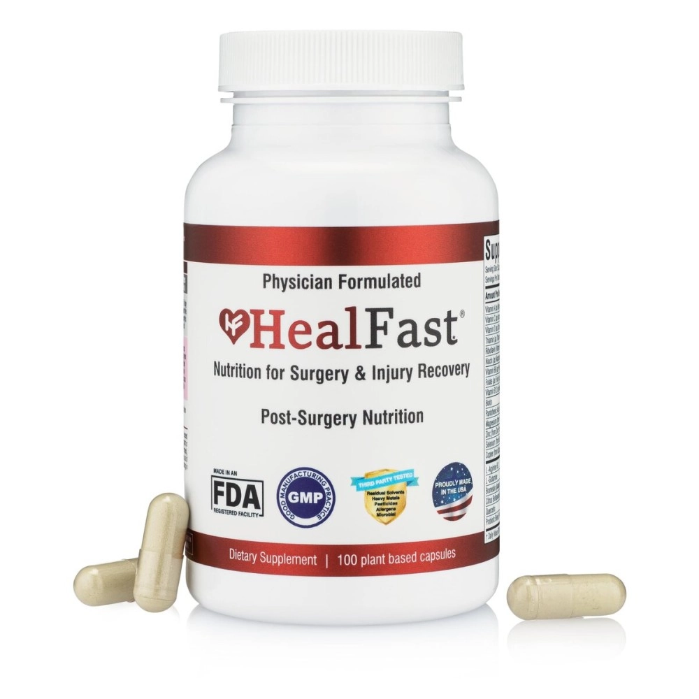 HealFast Surgery & Injury Recovery Supplement (Post-Op) - Wound Care & Post Partum Recovery - C Section Recovery - Tummy Tuck Post Surgery Supplies - Abdominal Binder, BBL Post Surgery Supplies