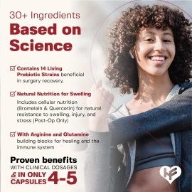 HealFast Surgery & Injury Recovery Supplement (Post-Op) - Wound Care & Post Partum Recovery - C Section Recovery - Tummy Tuck Post Surgery Supplies - Abdominal Binder, BBL Post Surgery Supplies