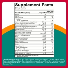 SmartyPants Daily Organic Gummy Prenatal Multivitamin:, Vitamin C, D3 & Zinc for Immunity, Biotin, Omega 3 Fish Oil, Selenium, B6, Methyl B12 for Energy 120 Count (30 Day Supply) Packaging May Vary