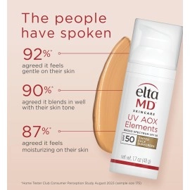 EltaMD UV Elements Moisturizing Physical Tinted Facial Sunscreen SPF 44 - For All Skin Types & Post-Procedure Skin 57g/2oz
