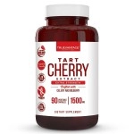 Tart Cherry Extract 1500mg Plus Celery Seed and Bilberry Extract -Anti Inflammatory, Antioxidant Supplement, Uric Acid Support, Muscle Recovery and Joint Pain -90 Veggie Capsules