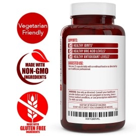 Tart Cherry Extract 1500mg Plus Celery Seed and Bilberry Extract -Anti Inflammatory, Antioxidant Supplement, Uric Acid Support, Muscle Recovery and Joint Pain -90 Veggie Capsules