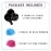 Nibana 36 Gender Reveal Powder Balloons - Come with 100g Pink, 100g Blue Powder and 2 jumbo latex black balloons 90cm by for Baby Shower Pregnancy Announcement Boy or Girl party