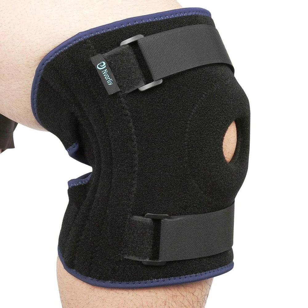 Nvorliy (5XL/6XL) - Plus Size Knee Brace 5XL 6XL Extra Large Open-Patella Stabiliser Breathable Neoprene Support For Arthritis, Acl, Running, Pain Relief, Meniscus Tear, Post-Surgery Recovery, Fit ...