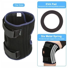 Nvorliy (5XL/6XL) - Plus Size Knee Brace 5XL 6XL Extra Large Open-Patella Stabiliser Breathable Neoprene Support For Arthritis, Acl, Running, Pain Relief, Meniscus Tear, Post-Surgery Recovery, Fit ...