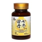 Tienchi Danshen Capsules Pseudoginseng Notoginseng Sanqi Salvia Miltiorrhiza Red Sage Capsules 500mg 60 Vegetable Capsules 100% Natural No Preservatives for Healthy Cardiovascular System Made in USA