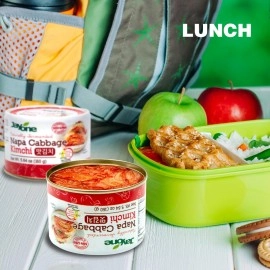 Jayone Korean Canned Kimchi, Napa Cabbage Kimchi, Naturally Fermented, Non-GMO, No preservatives, No additives- (5.64oz)