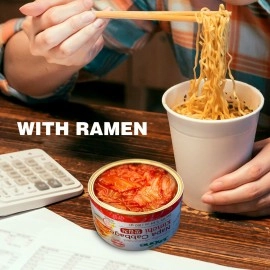 Jayone Korean Canned Kimchi, Napa Cabbage Kimchi, Naturally Fermented, Non-GMO, No preservatives, No additives- (5.64oz)