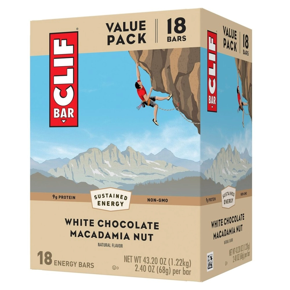 Clif Bar - Energy Bars - White Chocolate Macadamia Nut Flavor - (2.4 Ounce Protein Bars,)