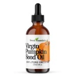 Organic Virgin Pumpkin Seed Oil | Imported From Austria | Various Sizes | 100% Pure| Unrefined | Cold-Pressed | Natural Moisturizer for Skin, Hair & Face | By Sweet Essentials (4 fl oz Glass)