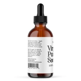 Organic Virgin Pumpkin Seed Oil | Imported From Austria | Various Sizes | 100% Pure| Unrefined | Cold-Pressed | Natural Moisturizer for Skin, Hair & Face | By Sweet Essentials (4 fl oz Glass)