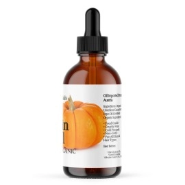 Organic Virgin Pumpkin Seed Oil | Imported From Austria | Various Sizes | 100% Pure| Unrefined | Cold-Pressed | Natural Moisturizer for Skin, Hair & Face | By Sweet Essentials (4 fl oz Glass)