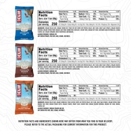 Clif Bar - Energy Bars - Best Sellers Variety Pack- Made with Organic Oats - Plant Based (2.4 Ounce Protein Bars, 16 Count) Packaging & Assortment May Vary (Amazon Exclusive)