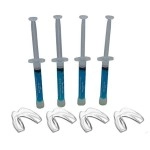 4 Syringes Remineralization Gel with 4 Custom Teeth Trays - Strengthens Teeth Enamel - Reduces Teeth Sensitivity - Remineralizes and Desensitizes Teeth - Great for After Teeth Whitening