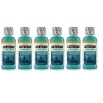 Somall Listerine Cool Mint Antiseptic Mouthwash for Bad Breath, Travel Size 3.2 oz - Pack of 6