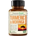 Turmeric Curcumin & Moringa Oleifera Leaf - 95% Curcuminoids & Black Pepper BioPerine - Dietary Supplement for Joint Support, Digestion & Energy. Free of Gluten, GMO, Dairy and Soy. 60 Vegan Capsules