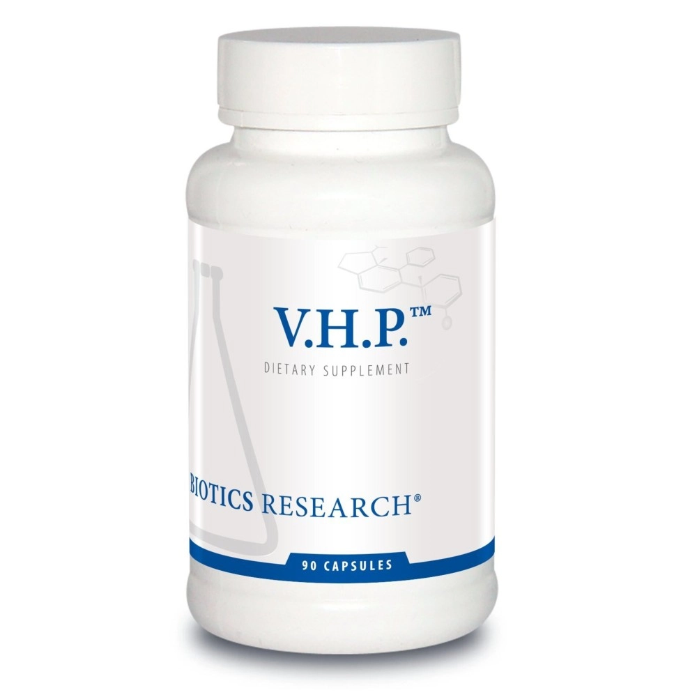 Biotics Research V.H.P. - Valerian, Hops, Passionflower. Stress Support, GABA, Anxiolytic, Relaxation Formula, Improves Sleep Quality. 90 Capsules