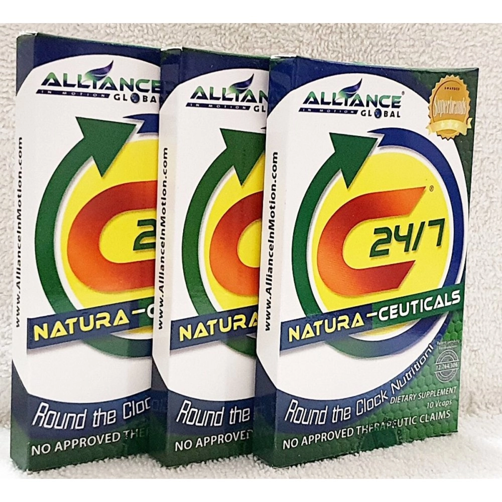 C24/7 Natura- Ceutical 3 Boxes s Dietary Food Supplement of 10 Tablets Pack (30 Tablets)