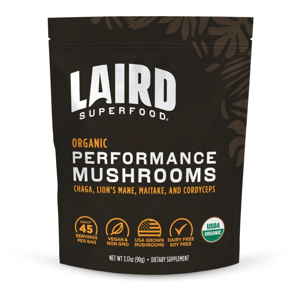 Laird Superfood Mushroom Supplement - Nutrient-Dense Mushrooms To Help Keep You Energized, 3.17Oz Bag