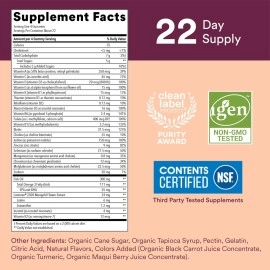 SmartyPants Teen Girl Multivitamin Gummies: Omega 3 Fish Oil (EPA/DHA), Vitamin D3, C, Vitamin B12, B6, Vitamin A, K & Zinc, Gluten Free, Three Fruit Flavors, 90 Count (22 Day Supply)