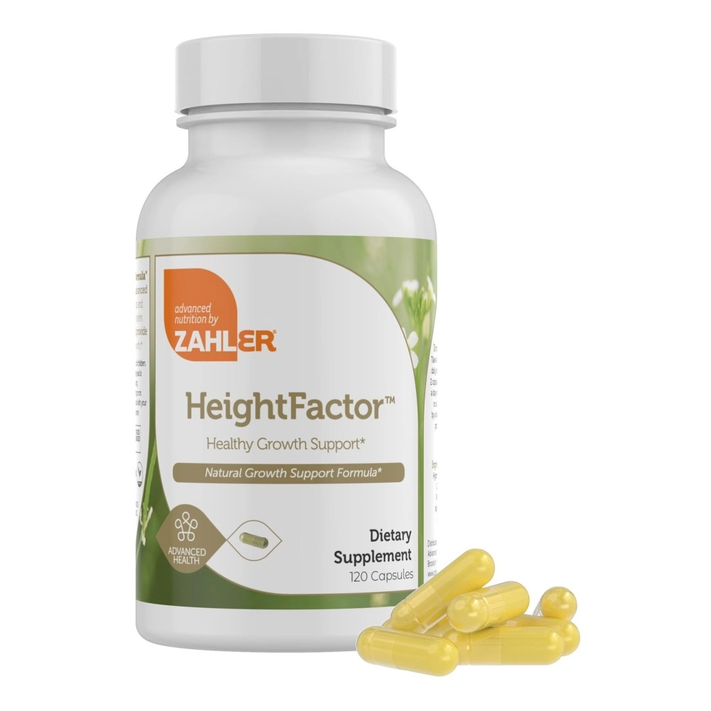 Zahler HeightFactor, Healthy Height Supplement, Natural Growth Supplement for Growing Taller, 120 Capsules
