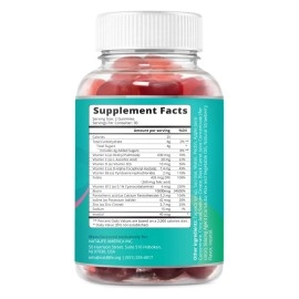 BeLive Biotin Gummies with MultiVitamins, Folate, Inositol - Supports Hair Growth, Healthy Skin & Nails - Vegan, Pectin Based - Strawberry Flavor (1)