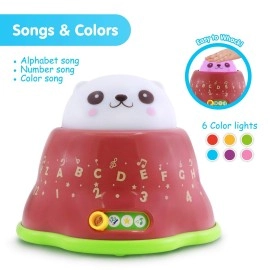 BEST LEARNING Whack & Learn Mole - Interactive Light-Up Baby Toddler Toys for Kids 6-36 Months Old Infants & Toddlers - Educational Alphabet, Colors, Numbers & Night Light & Music Game for Babies