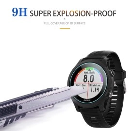 Diruite 4-Pack for Garmin Forerunner 935 Screen Protector Tempered Glass for Forerunner 935 [2.5D 9H hardness] [Anti-Scratch] [Bubble-Free]